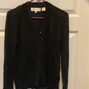 Dana Buchman Black open front‎ Cardigan Sweater, small